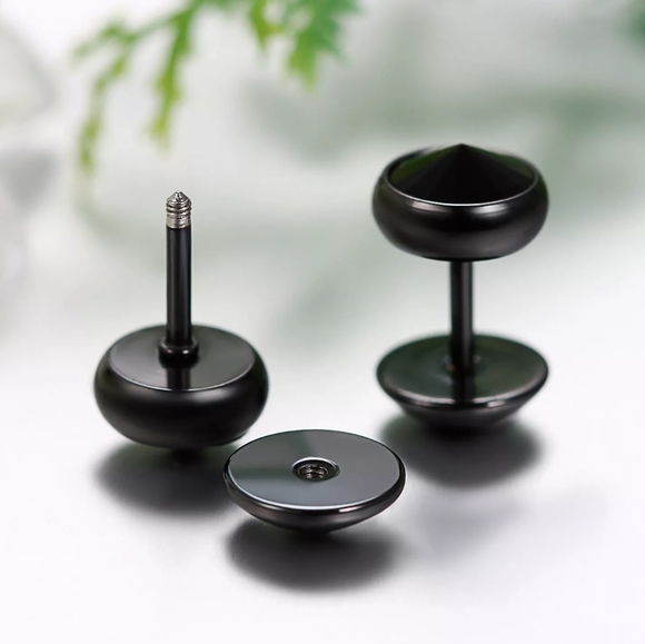 Fake Gauge Earrings - Picture 5 of 5